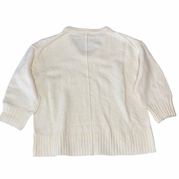 Free People Brookside Oversized Tunic Sweater XS Ivory Soft Stretch Comfy NWT - Picture 3 of 9